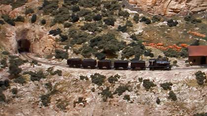 parte de la maqueta del tren minero